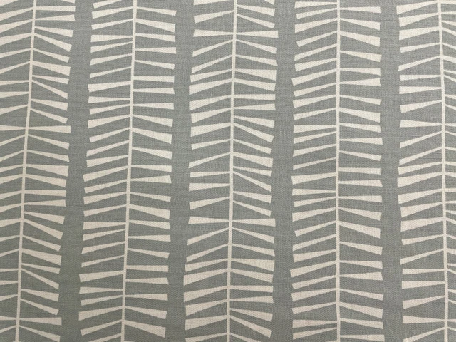 Seatangle  Stripe Sage Grey 140cm Wide Cotton  Curtain/Craft Fabric