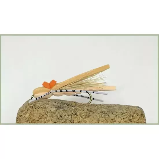 Foam Bug Trout or Carp Flies 4 x Peach Foam Bugs, Size 8 Fishing Flies