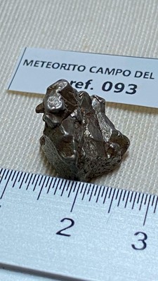 03 PENDENTE METEORITE FERRICA CAMPO DEL CIELO CON CERTIFICATO DI... cmt 