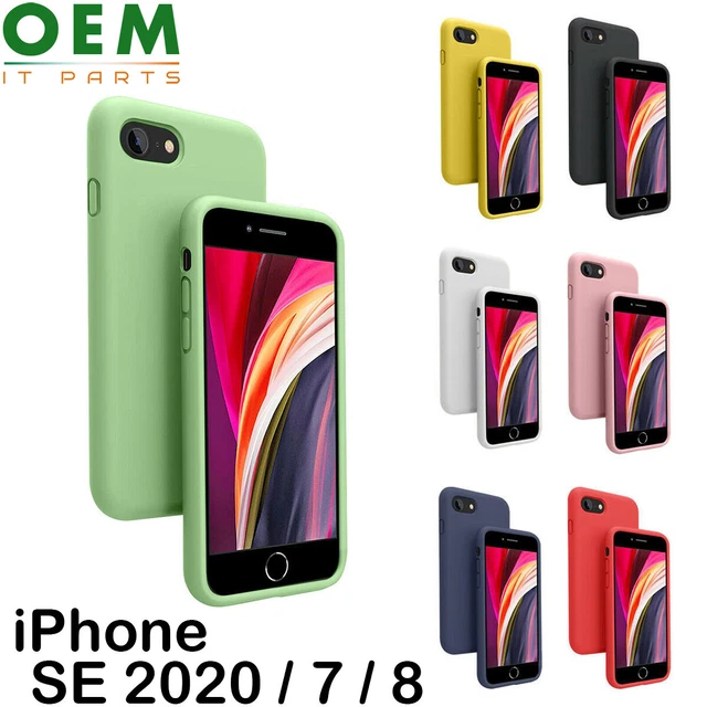 For iPhone SE 2020 / 7 / 8 Case Liquid Silicone Luxury Thin Soft Phone Cover New