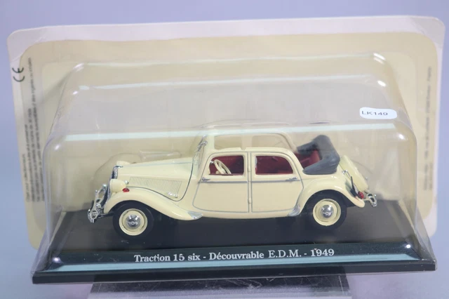 LK149 NOREV UH Atlas 1/43 Citroen Traction 15 six découvrable Saga Tractions 7