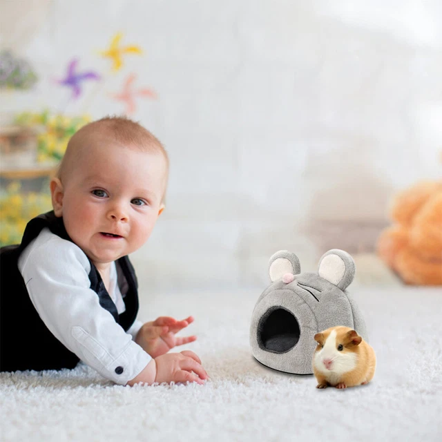 1Pc Hamster warmes Pet Burrow für Kleine Hunde Welpen Bett Höhle Hamster Warme 2