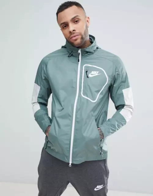 VESTE NIKE 885929-365 Homme Veste Coupe-Vent Vert Vêtement de Sport Kway  EUR 59,90 - PicClick FR