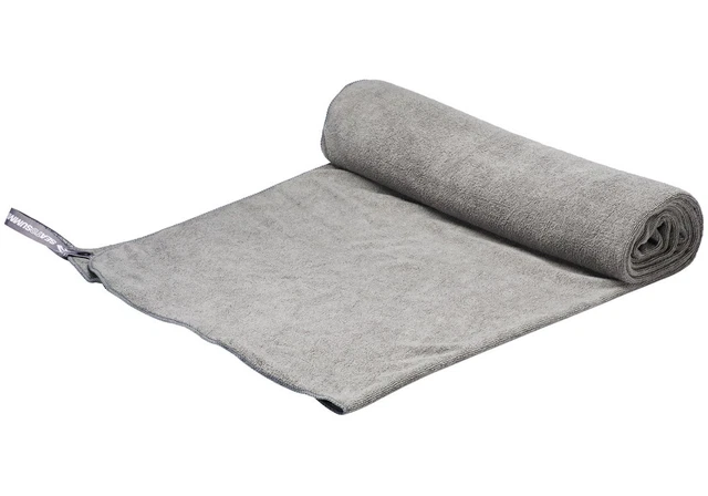 Sea to Summit Mikrofaser Tek Handtuch XL GRAU mit Stoffsack & Trocknungsschlaufe