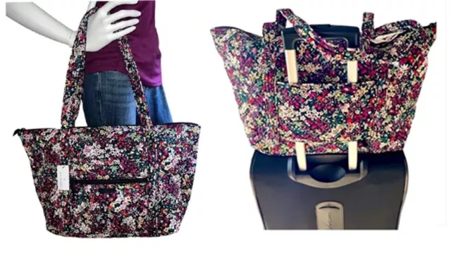 Vera Bradley MILLER TRAVEL BAG Itsy Ditsy Carry-on Tote Trolley Sleeve $120 NWT