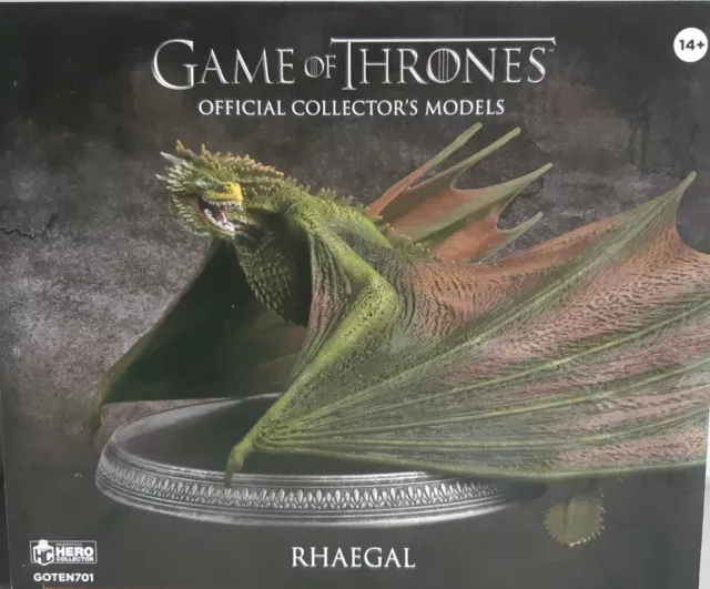 Game Of Thrones Got Official Collectors Modelos Rhaegal Dragon Exclusiv Eag