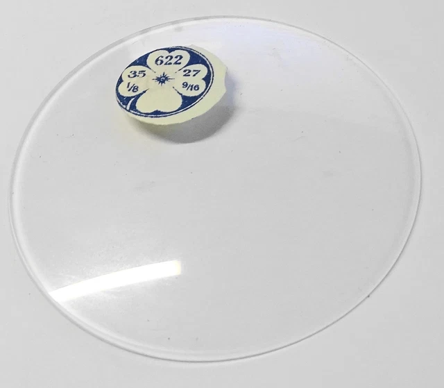 Verre montre verre minéral 22,2 mm bombé circulaire