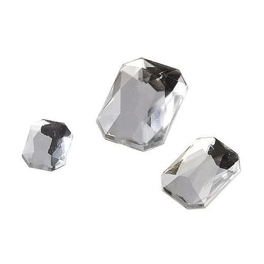 Rectángulos de imitación de espalda plana Knorr Prandell 80 piezas - cristal