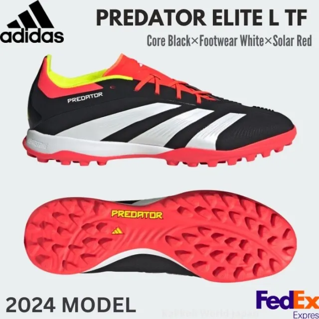 adidas Soccer shoes PREDATOR  ELITE L TF Core Black/Footwear White IG7731 NEW!