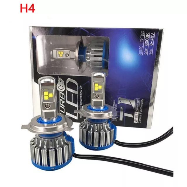 2x T1 LED Headlight Bulbs Kit H4 H1 H7 H11 9005 9006 H13 9007 Canbus Turbo Lamp