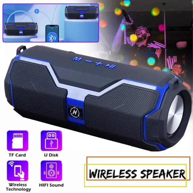 Wireless Bluetooth Lautsprecher Kabellos Stereo Musikbox Subwoofer Wasserdichte