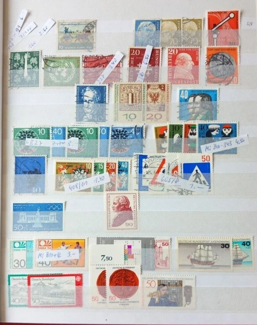Briefmarken BRD Posten gestempelt und postfrisch