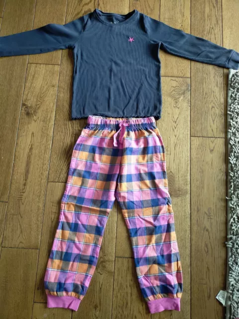 ⭐A Lovely Pair of Girl's Pyjamas, NEXT, 7Yrs, Navy/Pink, Excellent
