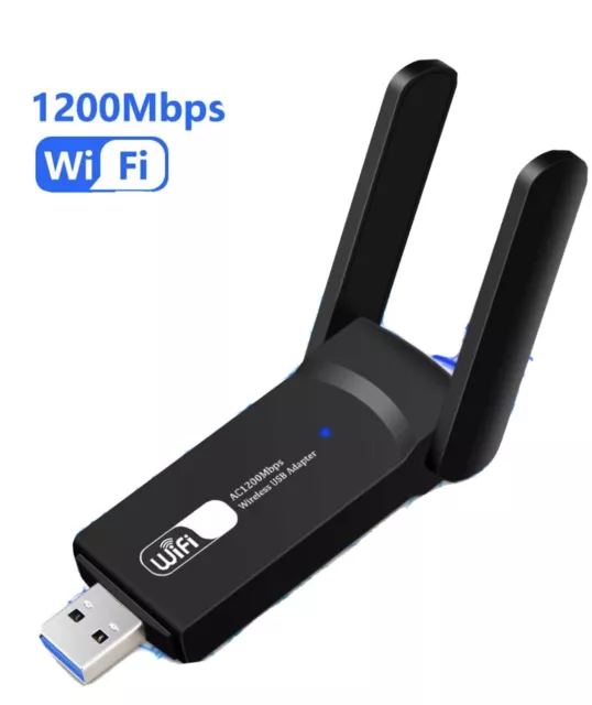 Clé WiFi Bluetooth 5.0 Puissante 1200Mbps USB 3.0 Carte WiFi