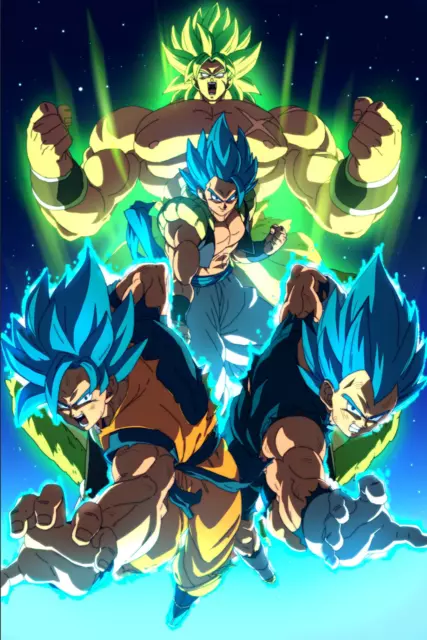 Dragon Ball Super Poster Gogeta Blue from movie W/Logo 12inx18in