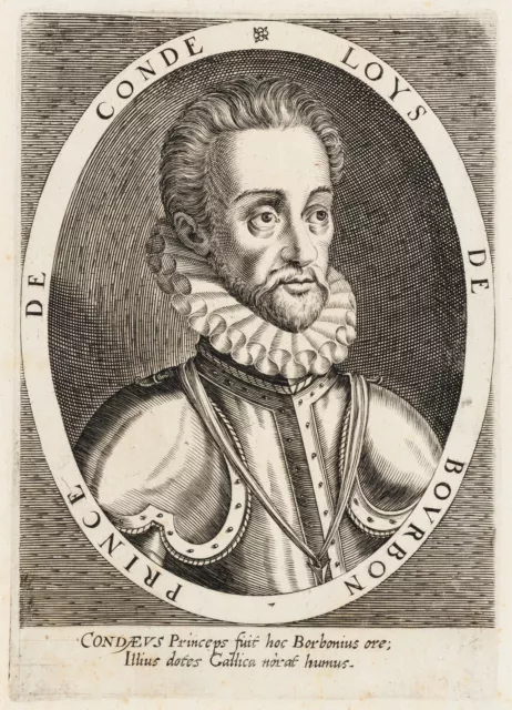 Portrait des Louis I. de Bourbon, um 1600, Kupferstich Unbekannt (17.Jhd)