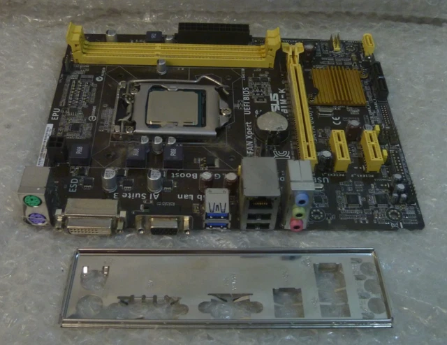 ASUS H81M-K LGA 1150 Motherboard With i5-4570T I/O Plate £29.99 ...