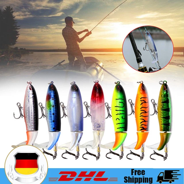 2 Stk Barsch Gummifische Softbaits Raubfisch Angel Köder Hecht Zander Kunstköder
