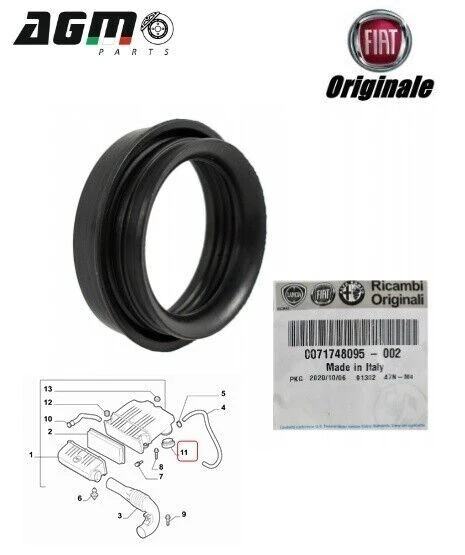 GUARNIZIONE TENUTA FILTRO Aria Fiat Panda - Punto - Seicento - Lancia Y Origina EUR 25,00 - IT - Foto 3