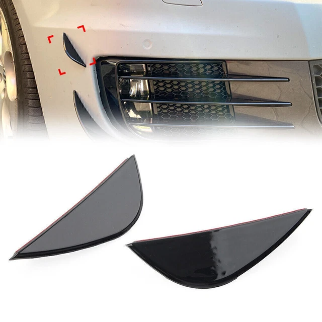 Front Bumper Lip Splitter Spoiler Side Canards For VW Golf 6 MK6 GTI GTD 08-13