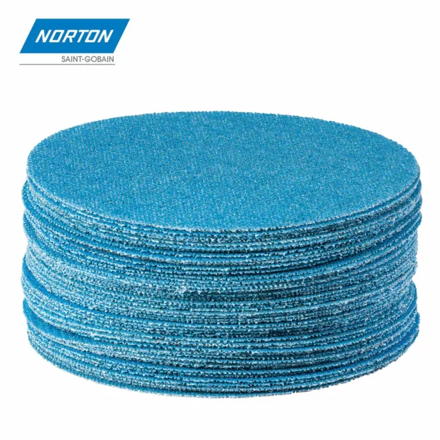 50 X NORTON Discos de Lijado Meshpower Cerámica Disco Adhesivo 150MM Korn 180