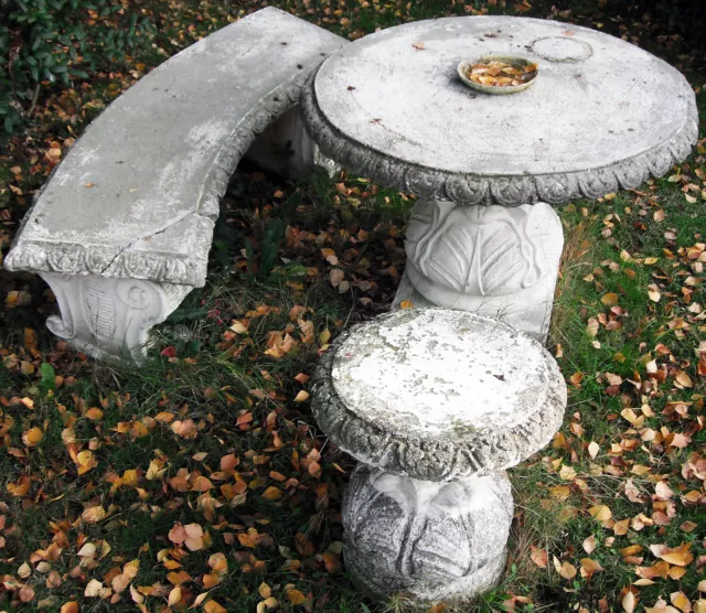 STEIN GARTEN PARK TISCH TERRASSE STONE TABLE Barock Louis seize XV XVI Empire