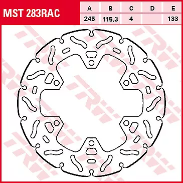 TRW Bremsscheibe Sportiv starr MST283RAC Panigale 899 H8