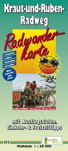 Radwanderkarte Kraut-und-Rüben-Radweg: mit Ausflugsziele... | Buch | Zustand gut