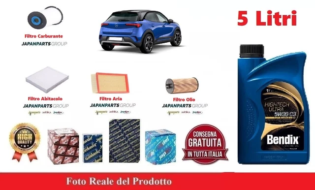 Kit Tagliando Opel Mokka X 1.6 Cdti 110Cv 136Cv 2016> 5L Litri Lt Olio