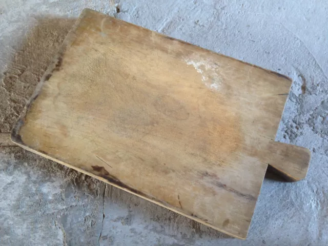 Ancienne grande planche à découper en bois de cuisine vintage cutting board