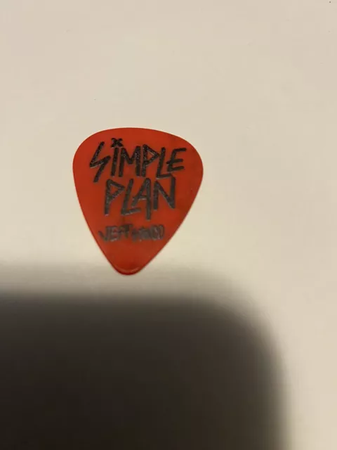 Simple Plan Concert Used Guitar Pick Saskatoon