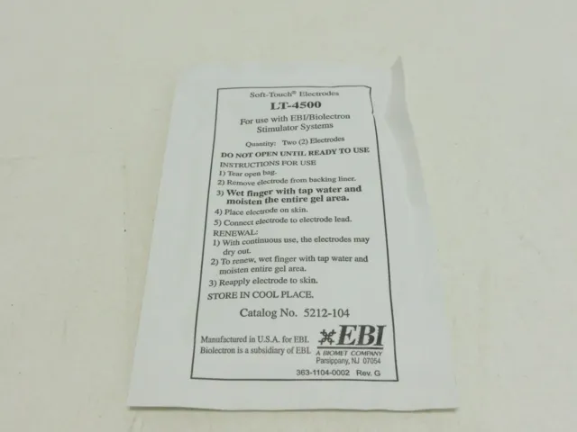 EBI Soft Touch Electrodes LT-4500 Lot of 10
