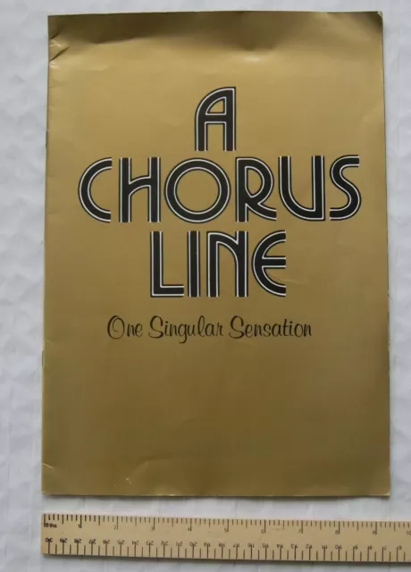 1987 A Chorus Line Souvenir Programme + Ticket, Palace Theatre, London