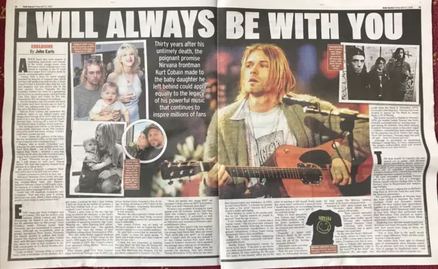 Kurt Cobain Nirvana Cuttings/Clippings Uk Newspapers 2024