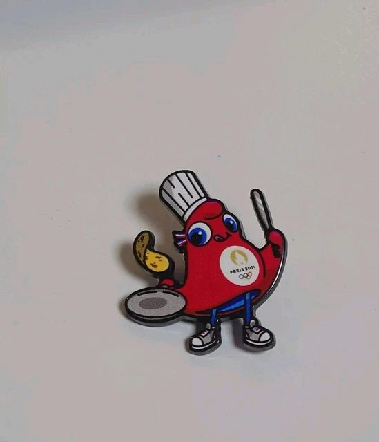 2 Pins Mascotte Officielle Jeux Olympiques Paris 2024 – Collector – Neuf