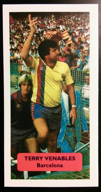 TERRY VENABLES - BARCELONA - Score UK football trade card