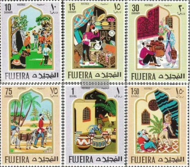 Fujeira 186A-191A (kompl.Ausg.) postfrisch 1967 Orientalische Märchen