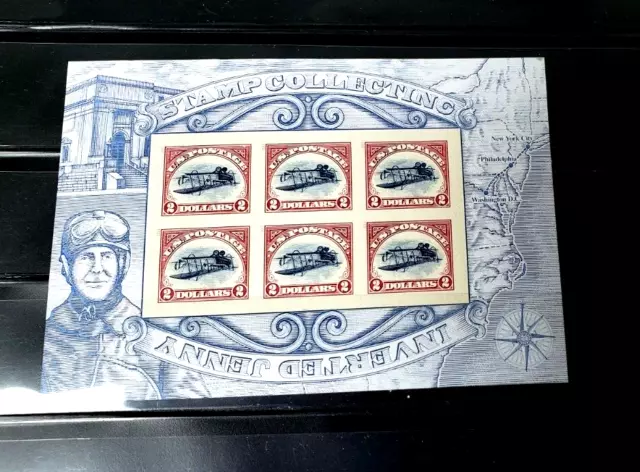 2013 INVERTED JENNY Pane 6x$2 Stamps: Upside-Down Airplane, Error Souvenir #4806