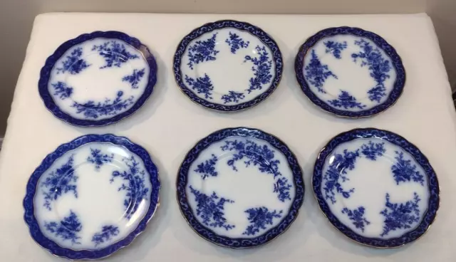 Lot 1 Touraine Flow Blue Plates 9" set of 6