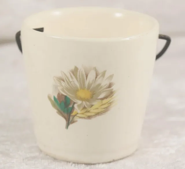 New Devon Pottery Newton Abbot Cotswold Wildlife Park Daisy Egg Cup with handle