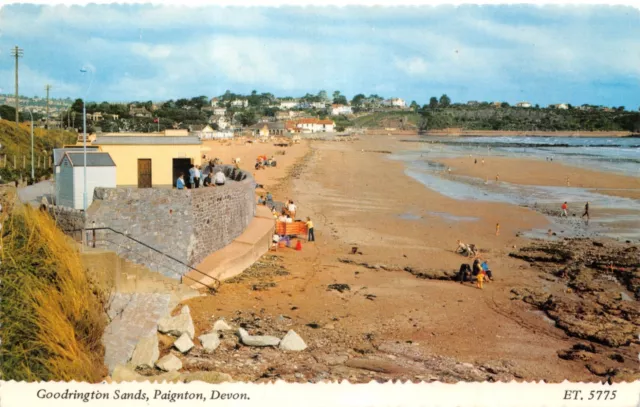 Bamforth Topographical Postcard Goodrington Sands Devon Et 5775 Unused Good+ V G