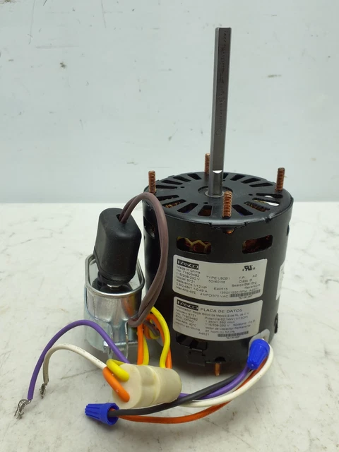 Fasco 9721 Hvac Motor, 115/208 To 230V, 1/12 HP, 1,550/1,350 RPM, 3-1/8" L *USED