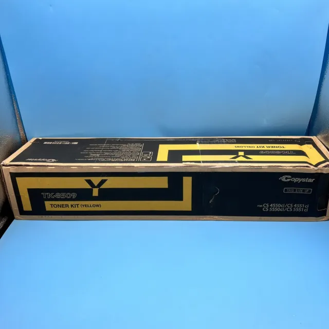 Copystar TK-8509 Toner Ctg TK-8509Y, Yellow for Copystar CS5550ci - Scuffed Box