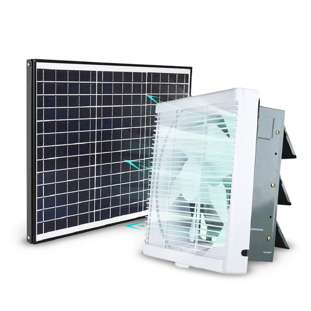 40W Solar Vent Fan - 12" Brushless Exhaust Fan BICSN2016023/BICSN2020001