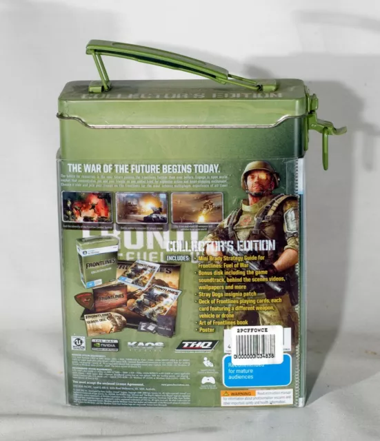 Frontline Fuel of War Collector's Edition Tin Case (Retro PC Win Vista) Complete 2