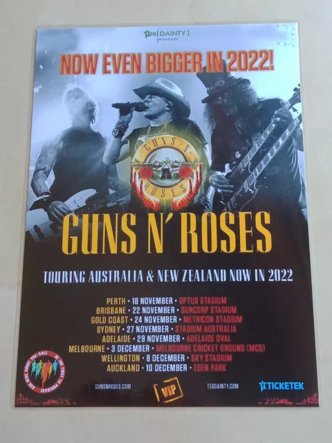 guns n roses australian tour 2022 merchandise