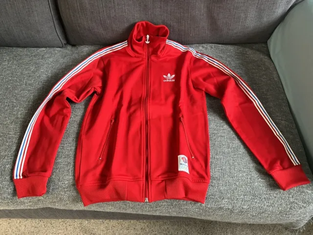 Adidas London 2012 Olympics Team GB Great Britain Red Tracksuit Top Size Small