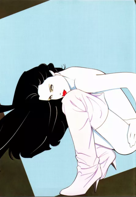 12" x 9" single print - from 1985 Patrick Nagel hardback book - Vintage z5 12" x 9" single print - from 1985 Patrick Nagel hardback book - Vintage z5