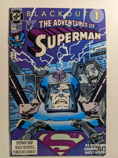 The Adventures of Superman Comic Book #484 DC Comics 1991 NEAR MINT