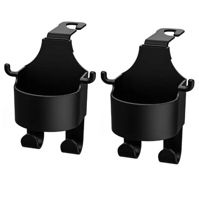 2Pcs Storage Hooks Car Seat Back Hanger Water Cup Phone Holder Bag Hanging Hook